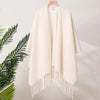 Women's Winter Poncho Shawl – Double-Sided Thick Pashmina-Style Cape, Luxury Blanket Scarf & Cloak