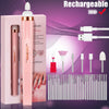 Portable Rechargeable Electric Nail Drill Kit - USB Cordless Manicure Machine, Adjustable Speed up to 20,000 RPM, Complete Nail Art Set