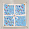 Twill Silk Square Scarf 90 x 90 cm (35.4 in) - Floral & Letter Print Women's Neck Kerchief Wrap