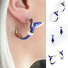 3D Hummingbird Stud Earrings for Women - Cute Animal Jewelry, Silver & Gold, 15mm & 20mm