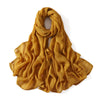 Oversized Cotton Rayon Hijab Scarf 180 x 95 cm (71 x 37 in) Solid Shawl Wrap Islamic Turban Headscarf