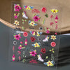 Christmas 3D Self-Adhesive Nail Stickers Gingerbread Snowflake Penguin Bell Holiday Nail Art Decals