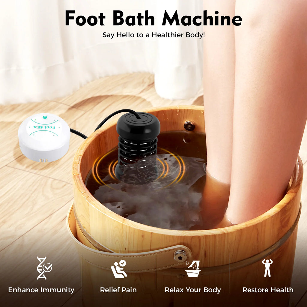Ionic Detox Foot Bath Spa Machine – Portable Ion Foot Spa with 30-Min Timer & Ion Generator for Deep Cleansing, Toxin Removal and Foot Massage