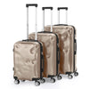 3-Piece ABS Hardshell Luggage Set with TSA Lock and 360° Spinner Wheels – Large Capacity Family Travel