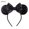 Disney Minnie Sequin Ear Headband with Polka Dot Bow, Girls & Women Party Hairband, Kids DIY Hair Accessory