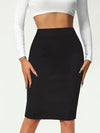 Plus Size Ankle-Length Solid Skirt for Women (1XL-4XL) Elegant Casual Fashion