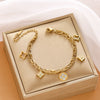 Japanese Korean Titanium-Style Stainless Steel Bracelet for Women - Hypoallergenic Chain Link Fashion Bracelet