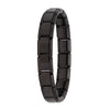 Women's Italian Charm Bracelet 9mm (0.35 in) Stainless Steel Link Bangle with Hidden Safety Clasp
