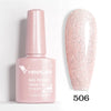 Hema-Free TPO-Free Gel Nail Polish 7.5ml, Glitter Jelly & Nude Shades, Soak-Off UV/LED Full Coverage French