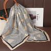 Luxury Satin Square Scarf 70 x 70 cm (27.6 x 27.6 in) – Silk-Feel Polyester Shawl Hijab Neckerchief Hair Ribbon Headband Bandana