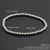 Stackable Stainless Steel Beaded Bracelet – Unisex 2mm/5mm/8mm Ball Beads, Gold & Silver