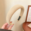 Solid Sponge Wide Headband for Women & Girls – Soft Spa Face-Wash Hair Band 14 cm (5.5 in)