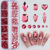 Mini Caviar Beads Nail Art 12-Grid Gold and Silver Micro Ball Charms 0.5–3mm (0.02–0.12in) with Magnetic Picker Pen