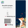Suede Chamois Yoga Mat 183 x 68 cm (72 x 26.8 in) - Portable Foldable Non‑Slip Exercise Mat for Yoga, Dance & Jump Rope