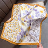 Luxury Horse Print Silk-Feel Square Scarf 70 x 70 cm (27.6 x 27.6 in) – Women's Neck, Hair, Foulard, Bandana
