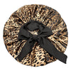 Satin Sleep Cap for Women – Large Widened Night Bonnet with Long Streamer Elastic Hair Care Turban