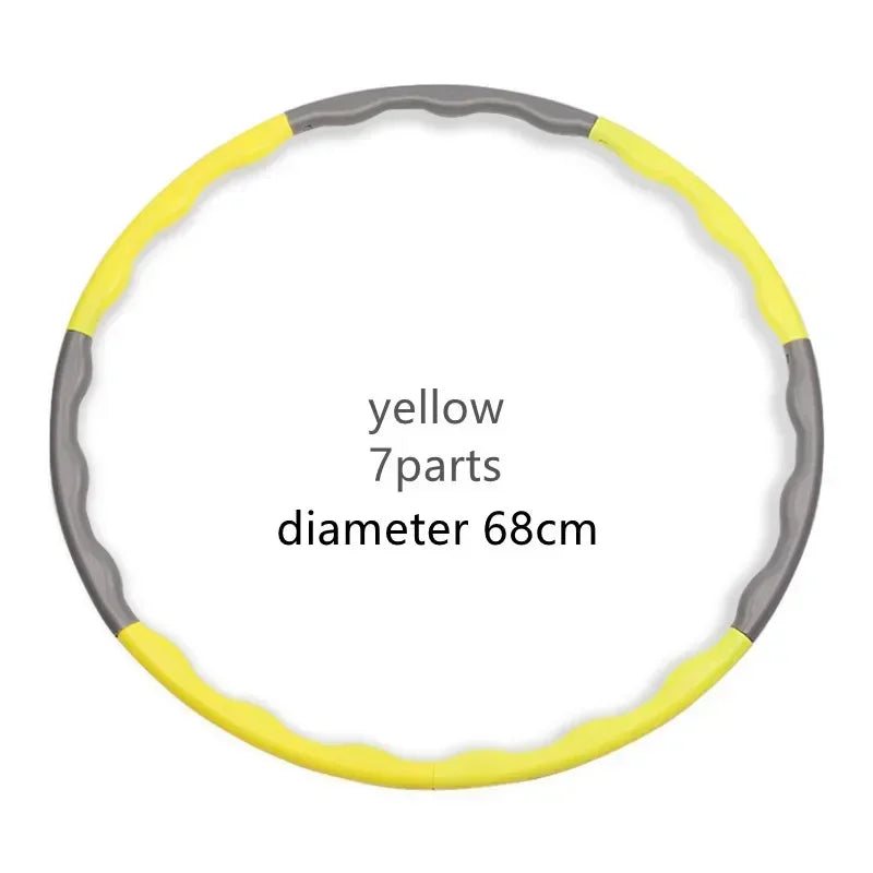 Adjustable Detachable Massage Hula Hoop – 7/8/9-Section Fitness Hoop for Waist Training & Slimming, Portable Lightweight, 26.8"/31.5"/34.6" (68/80/88 cm)