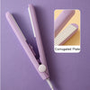 Mini Ceramic Tourmaline Hair Curler & Crimper – 15mm (0.6in) Portable Flat Iron for All Hair Lengths