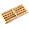 Colorful Wooden Foot Massager Roller - Reflexology Foot Roller for Stress & Pain Relief