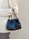 Personalized Faux Suede Bucket Bag for Women – Custom Letter Shoulder Tote, Luxury Party Handbag