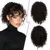 10-Inch (25 cm) Afro Kinky Curly Drawstring Ponytail Extension for Women - High-Heat Fiber