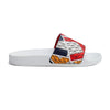 Women's Letter Print Beach Slippers, Flat PVC Casual Slides