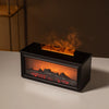 7-Color Mini Flame Aromatherapy Diffuser - Essential Oil Fireplace Humidifier