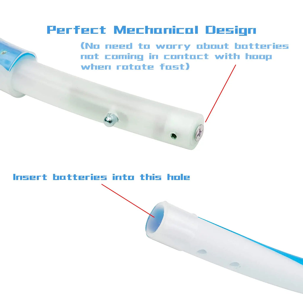 LED Luminous Hula Hoop – Removable Fitness Hoop 60–90 cm (24–35 in) with LED Lights for Weight Loss & Home Gym