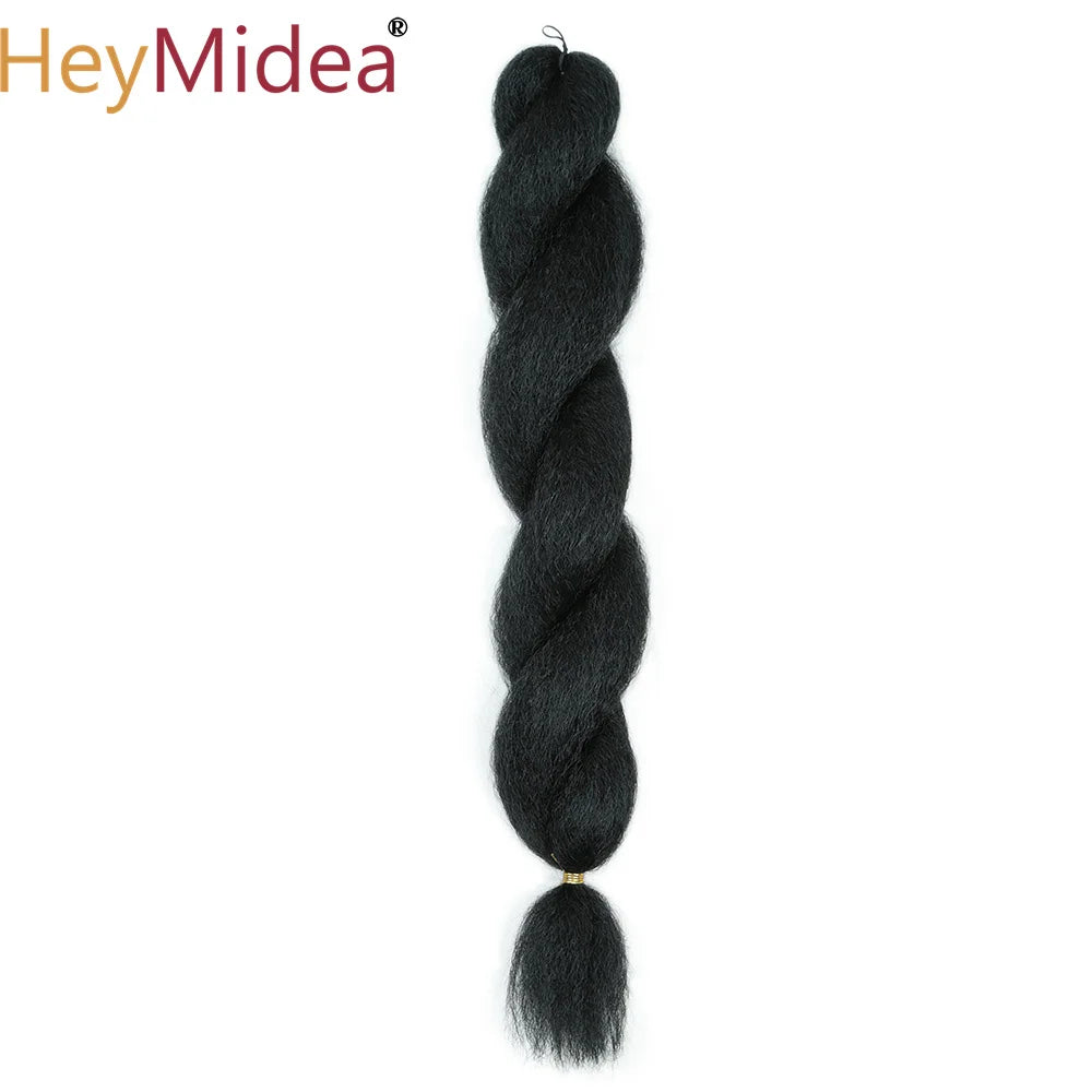 Crochet Kinky Curly Ombre Marley Braiding Hair – Synthetic Yaki Straight, 26 in (66 cm), ~60 g