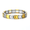 9mm (0.35 in) Italian Charm Bracelet, Stainless Steel Link Bangle, Elastic Charm Chain