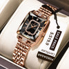 POEDAGAR Women’s Stainless Steel Quartz Watch – Rectangle Dial, Water-Resistant 3ATM with Date & Gift Box
