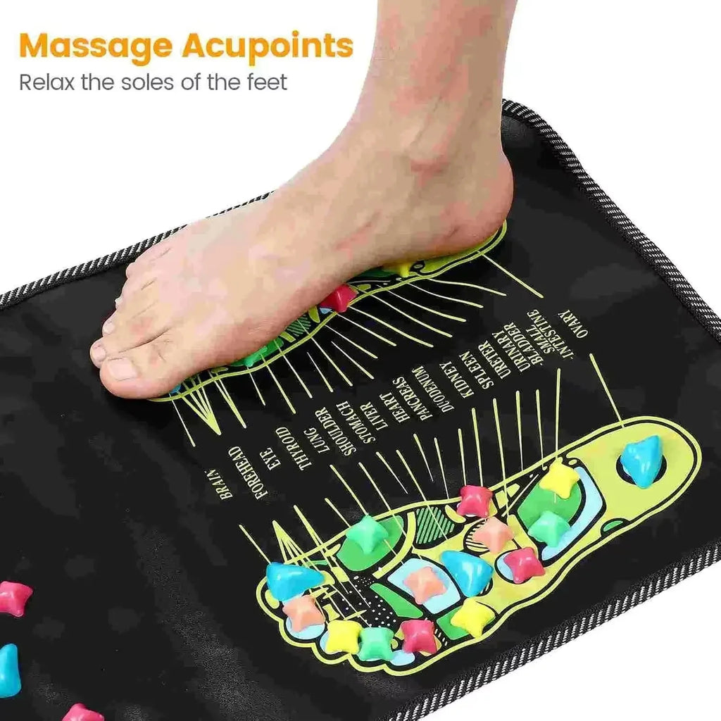 Acupressure Foot Massage Mat – Reflexology Walking Pressure Pad for Pain Relief – 3 Sizes (35 x 35 cm / 13.8 x 13.8 in, 120 x 35 cm / 47.2 x 13.8 in, 175 x 35 cm / 68.9 x 13.8 in)