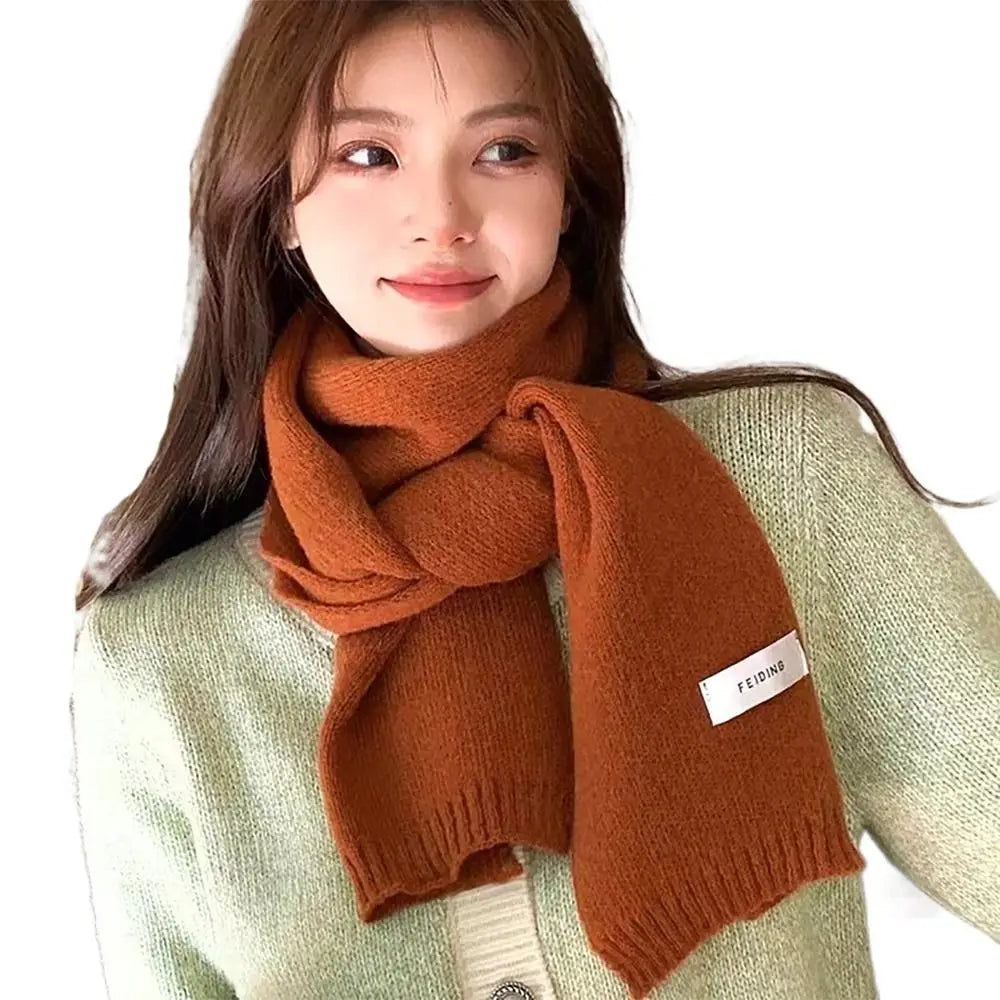 Women's Soft Cashmere-Feel Knit Winter Scarf — Long Thick Pashmina Shawl Wrap Hijab 22 x 160 cm (8.7 x 63 in)