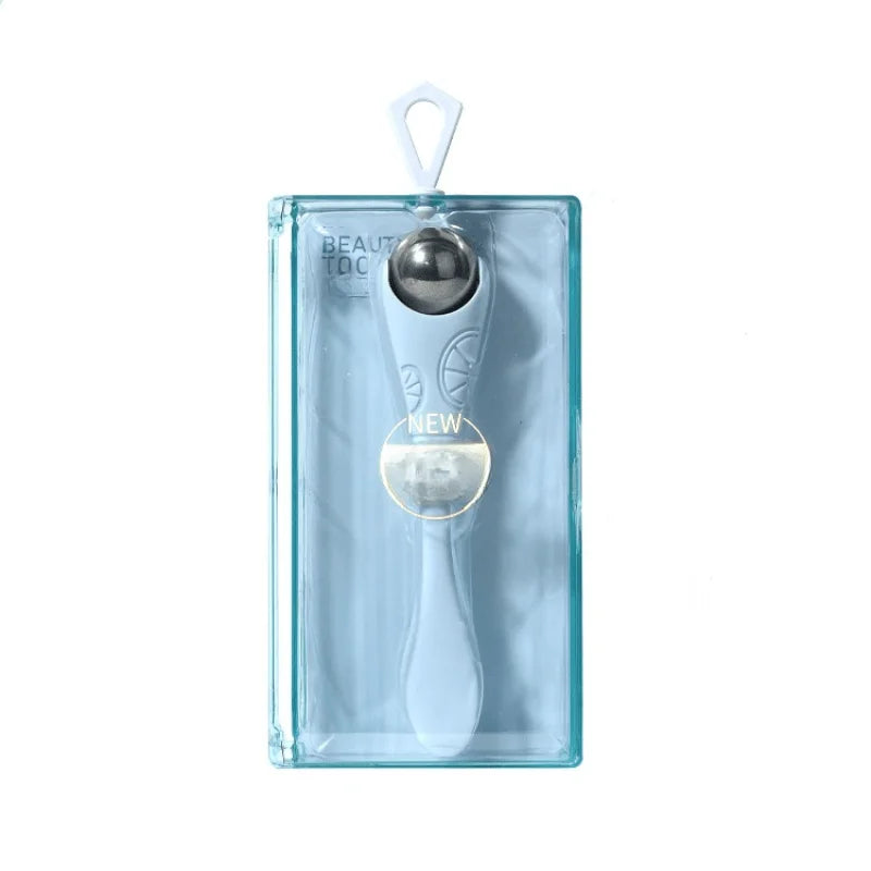 Double-Ended Eye Massage Roller – Gentle Manual Roll-On Under-Eye Massager for Puffiness & Dark Circles