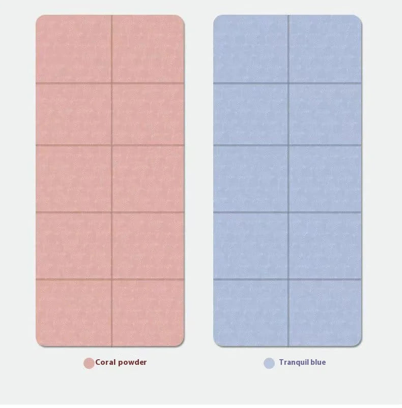 Foldable TPE Yoga Mat 72 x 24 in (183 x 61 cm) 4mm Thick Portable Anti-Slip Fitness & Kids Nap Mat