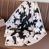 Silk-Feel Square Scarf 70 x 70 cm (27.6 x 27.6 in) Floral Satin Neckerchief – Women's Hair Band, Bandana & Wrap