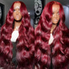 Body Wave 13x4 Lace Front Synthetic Wig - Heat Resistant 320°F, Natural Look, Adjustable Cap