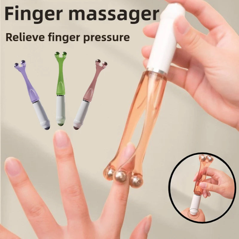 Handheld Finger Joint Massage Roller – Acupoint Magnetic-Bead Finger Massager for Arthritis Relief & Finger Fatigue