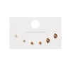 S925 Silver Needle Mini Stud Earrings Set for Women and Girls, Cute Geometric Fashion Jewelry Gift