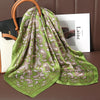 Luxury Satin Square Scarf 70 x 70 cm (27.6 x 27.6 in) – Silk-Feel Polyester Shawl Hijab Neckerchief Hair Ribbon Headband Bandana