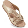 Women's Floral Hollow Wedge Sandals Platform Non-Slip Casual Beach Comfort Plus Size 43