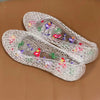 Sequin Clear Jelly Sandals for Women - Flat Beach Slip-On Sandals