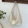 Patent Leather Rivet Bucket Bag — Studded Tassel Shoulder Handbag, Casual Luxury Underarm Bag