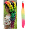 Women's Long Straight Ponytail Wig Extension - High-Temp Fiber, Festive & Braidable (1 Piece)