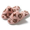 Faux Fur Women's Plush Slippers - Fluffy Indoor Winter House Slides, Cozy Flat Home Shoes