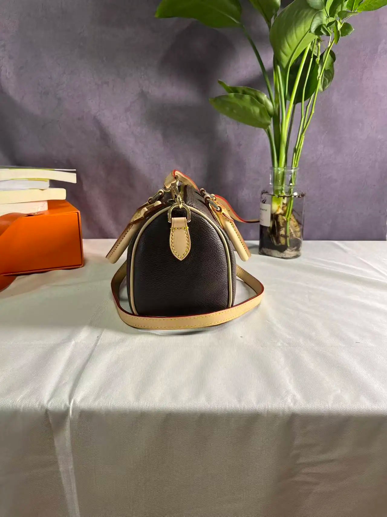 Black PU Leather Bucket Shoulder Bag for Women - Classic Designer-Style Handbag with Nylon Lining