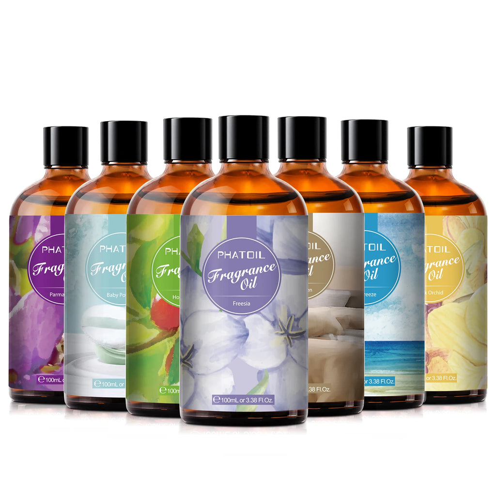 PHATOIL 100ml (3.4 fl oz) White Musk Fragrance Oil – Fresh Linen, Honeysuckle & Peach Orange Blossom for Candles, Soap & Diffusers