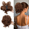 WIGSIN Curly Clip-In Ponytail Hair Extension Adjustable Claw Clip Synthetic High-Temp Fiber 100g (3.5 oz)