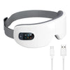 Bluetooth Heated Eye Massager with Vibration & Airbag Compression — Foldable Rechargeable Eye Spa with Music, 4 Modes