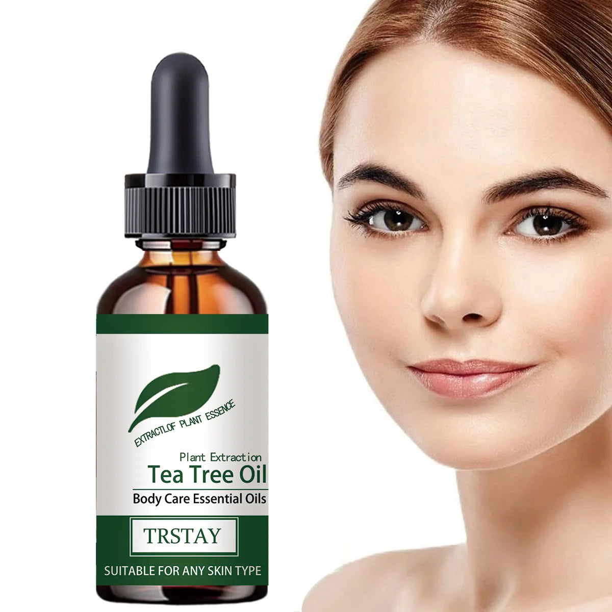 TRSTAY Tea Tree Essential Oil — Moisturizing Facial & Body Massage Oil for Skin Repair, Hydrating Aromatherapy